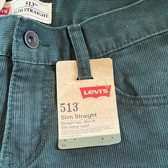 Levi’s 513 Slim Straight Corduroy Pants - Picture 2 of 5